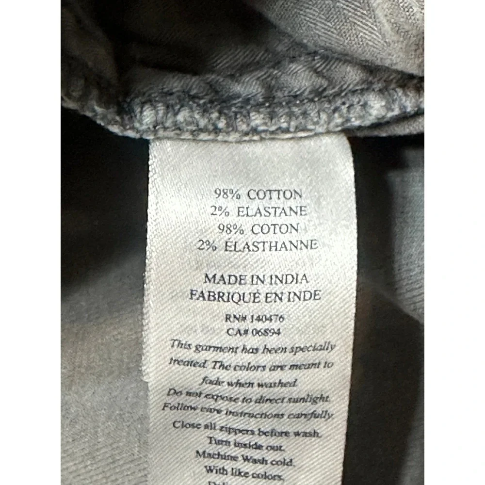 Faherty Men's Comfort Twill 5 Pocket Pants 2.0 Stretch Grey Slim Fit Sz 32x29